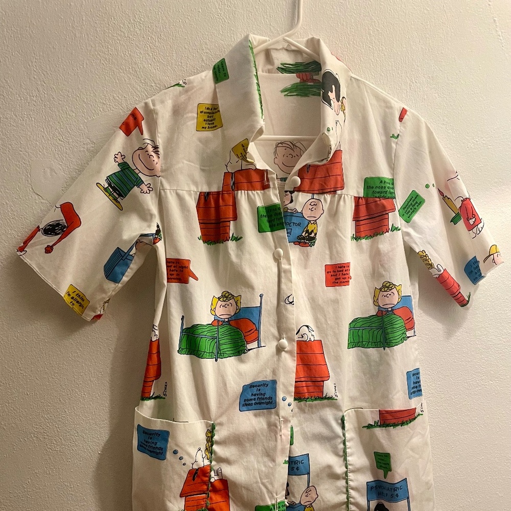 Vintage Peanuts Button Up Shirt